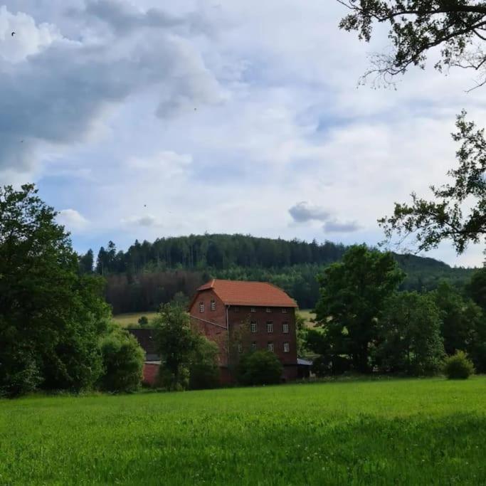Lindenwohnung An Historischer Muehle Holzhausen  エクステリア 写真